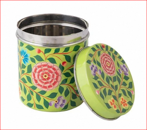ชุดภาชนะใส่ชาสเตนเลสสตีลเพ้นท์ลายด้วยมือ - Product Image 2