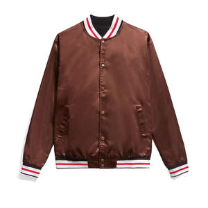 Men Satin Varsity <b>Jacket</b> Fashion College Baseball <b>Jacket</b> Custom Lightweight Outerwear Wholesale Satin <b>Jacket</b> - Product Image 2