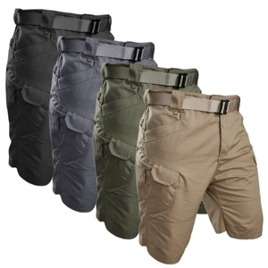 Pantalones Cortos Cargo Casuales para Hombre OEM, Cintura Media, Tela de Forro Polar de Poliéster, Resistentes al Viento e Impermeables, Largura hasta la Rodilla, Corte Holgado, con Bolsillos - Product Image 1