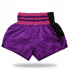 Shorts de Muay Thai pour combattants et athlètes, fabriqués sur mesure, en satin durable, pour compétitions professionnelles. - Product Image 2