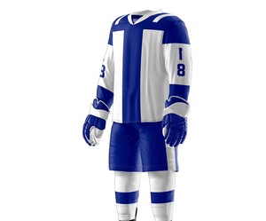 Uniforme de hockey sur glace de qualité supérieure, léger, à prix abordable, entièrement personnalisé, anti-plis, avec un design dernier cri - Product Image 4