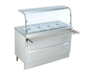 Chauffe-Plats Électrique Commercial en Acier Inoxydable pour Buffet de Cuisine Hôtelière, Bain-Marie de Présentation 3/4/5 Bacs, Équipement de Chauffage pour la Restauration - Product Image 1