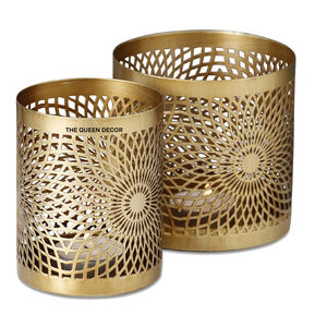 Velas Aromáticas Marroquíes Hechas a Mano con Diseño de Hojas, Portavelas Votivo Verde para Decoración de Iluminación Exterior - Product Image 1