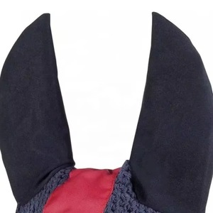 Cache-oreilles équestre le plus vendu, voile anti-mouches pour cheval avec logo personnalisé, couleur personnalisable, filet pour oreilles de cheval tricoté à la main, OEM - Product Image 6