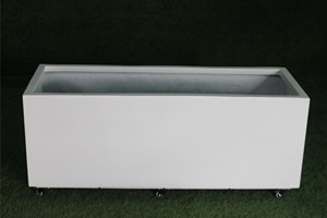 Macetas de Jardín Rectangulares Clásicas de FRP KNT, Duraderas, Ligeras, Blancas, para Uso en Hogares, Centros Comerciales y Hoteles - Product Image 3