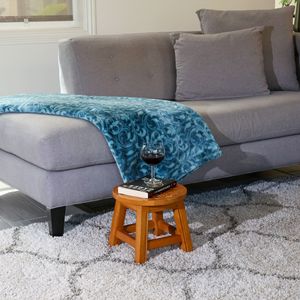 Carved Wooden <b>Step</b> <b>Stool</b> with Butterflies Natural Kids' Furniture - Product Image 6