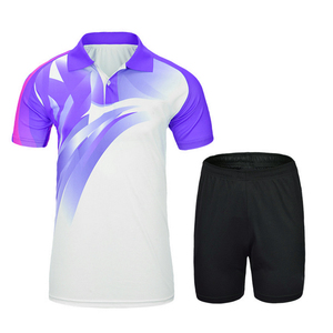 Conjuntos de Uniformes de Tenis de Manga Corta para Adultos Unisex, Transpirables, de Secado Rápido, Anti-UV, con Impresión por Sublimación Personalizada, Más Vendidos - Product Image 4