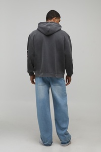 Sweat-shirt à capuche personnalisé pour homme OEM DTF, imprimé avec un motif graphique, streetwear décontracté à manches longues pour homme - Product Image 5