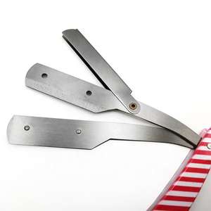 Lames de rechange personnalisées pour rasoir droit en acier inoxydable pour hommes, manche à motif de salon, sûres et de haute qualité ANAAIF - Product Image 5