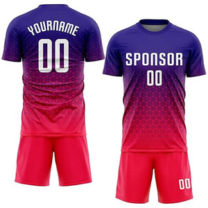 Tenues de football OEM personnalisées, kits d'uniformes de football pour adultes, tailles plus grandes, unisexes, respirants, impression par transfert thermique - Product Image 4