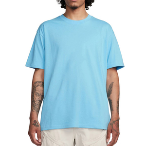 เสื้อยืดโอเวอร์ไซส์ทรงหลวม คอโอ แขนสั้น ผ้าฝ้ายคุณภาพสูง 100% น้ำหนัก 300 กรัม ทรงหลวมไหล่ตก สำหรับผู้ชาย - Product Image 1