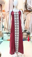 Robe tunique blanche sans manches pour femmes, avec boutons, imprimé tribal géométrique noir, style bohème ethnique décontracté