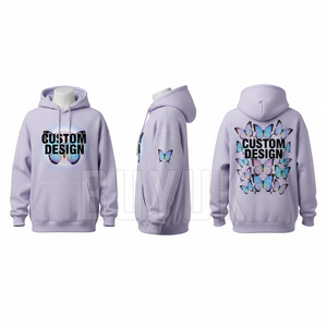 Sudadera con Capucha Personalizada Dream Streetwear, Unisex, Oversize, Verde Menta, Estampado de Nubes, con Bolsillo, Informal, Impresión Digital, 100% Algodón - Product Image 2