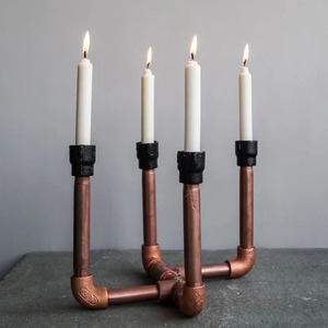 Porte-bougie décoratif de luxe, surface polie, forme élégante, parfait pour la décoration haut de gamme et les intérieurs sophistiqués - Product Image 4