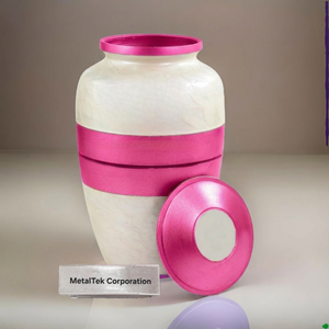 Urne funéraire décorative en aluminium noir de haute qualité pour cendres d'adultes, grand vase commémoratif en métal pour enterrement - Product Image 1