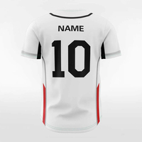 Maillot de baseball 100 % polyester, taille adulte, couleur unie personnalisable, uniforme d'équipe sportive, service OEM, respirant, anti-humidité, avec drapeau