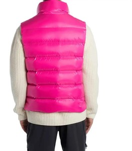 Gilet d'hiver matelassé léger sans manches, coupe-vent et résistant à l'eau, personnalisable OEM, fournisseur en gros - Product Image 3