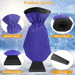 Guanto Raschietto per Parabrezza Auto Invernale, Foderato in Pile, per Rimuovere Neve e Ghiaccio, Mantiene le Mani Calde in Climi Invernali - Product Image 5