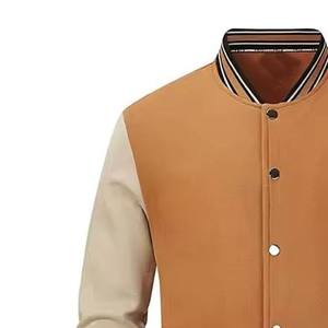 Unisex Varsity <b>Jacket</b> Breathable Windproof Eco-Friendly Canvas Geometric Patchwork Hooded <b>Winter</b> Streetwear Fully Customized - Product Image 5