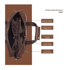 Sac bandoulière élégant en cuir véritable pour homme, léger, petit format, avec logo, sac de voyage à bandoulière, plusieurs compartiments, réglable - Product Image 2