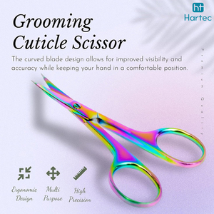 Ciseaux à cuticules professionnels de haute précision à lame fine et pointue, en acier inoxydable, personnalisables, pour salon de manucure - Product Image 5