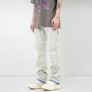 Jean moderne en tissu extensible pour un style de vie actif et confortable, pantalon pour homme lavé - Product Image 3