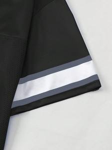 Camiseta de fútbol de malla 100% algodón, corte holgado para hombre, estampada, estilo jersey de fútbol. - Product Image 4