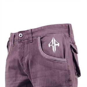 Pantalones Cortos de Mezclilla para Hombre, de Alta Calidad, con Estampado de Serigrafía, Estilo Jeans, de Pierna Ancha, Material Spandex/Poliéster - Product Image 5