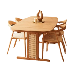 Juego de mesa de comedor de madera para restaurante, muebles para el hogar, juego de restaurante de madera maciza, producto personalizable - Product Image 4