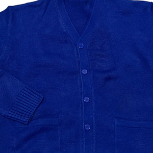 2026OEM Quick Dry Men Knit Cardigan Button Down Lightweight Solid Color Casual Fraternity Winter Knitwear Custom Made Greek Logo - Product Image 2