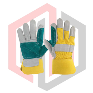 Guantes de Trabajo Reforzados, Resistentes a Desgarros, Transpirables, Antiestáticos, Sin Silicona, Sin Polvo, Resistentes al Fuego, Anticorte, de Cuero, 26 cm - Product Image 1