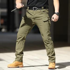 Nouveau pantalon cargo tactique pour homme 2026 en toile, taille mi-haute, plusieurs poches, séchage rapide, respirant, anti-boulochage, écologique, pour le travail - Product Image 5