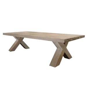 Table de jardin en teck massif de qualité supérieure, couleur teck naturel, pour usage extérieur. - Product Image 1