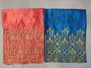 Nouvel Arrivage Tissu Satin Gorgura Somalien de Qualité Supérieure Luxueux pour Robe, Motif Floral, Grammage Lourd, Multicolore - Product Image 3