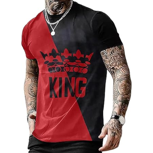 Camiseta gráfica de diseñador para hombre, cuello redondo, manga corta, estampado Drippy, estilo casual urbano. - Product Image 3
