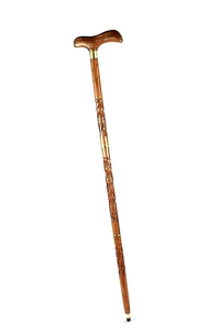 Vintage Nautical Wooden Adjustable <b>Walking</b> Stick Brass Handle Polished Finish Collectible Folding Trekking Pole for Hiking CRAFT - Product Image 6