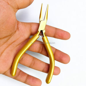 Pince à bec de chat en acier inoxydable rose, légère, de haute qualité, personnalisable, pour la fabrication de bijoux, le cintrage de fils, la réparation optique et le bricolage - Product Image 4