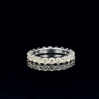 Bague d'éternité tendance en diamant 14 carats, diamant de laboratoire, bijoux fins, vente en gros, bagues de fiançailles et de mariage
