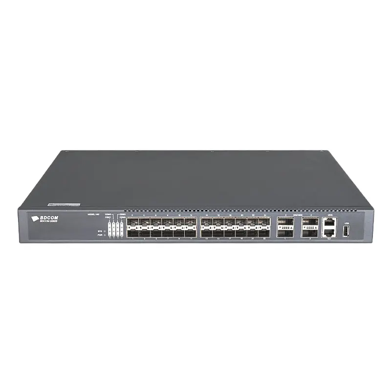 BDCOM S5828 L3 24-port 10G SFP+ Managed Ethernet Switch 4-port 40G/100G uplink, Stackable, Hot-swap Power Supply, Enterprise Ne