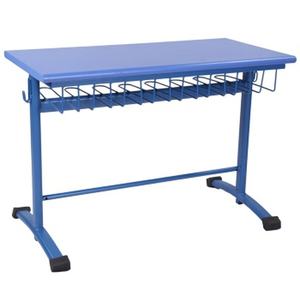 Mesa de Oficina Moderna BFPL SD 102, Tablero de Partículas con Acabado Postformado de 25 mm de Grosor, con Varilla y Tubo de Metal CRCA - Product Image 1