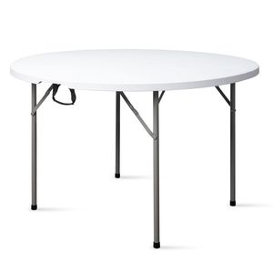 Tavolo Pieghevole Multifunzione Bianco da 48 Pollici 94515737, Ideale per Campeggio e Picnic all'Aperto, con Funzioni di Piegatura e Conservazione - Product Image 5