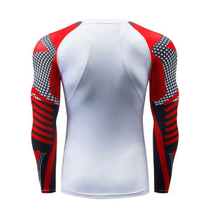 Factory Price <b>Men</b> <b>Compression</b> <b>Shirts</b> Lightweight Quick Dry Custom Logo Printed <b>Compression</b> <b>Shirt</b> For Online Sale - Product Image 2