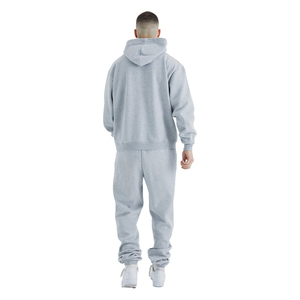 Nouvel ensemble de survêtement homme 2026 : sweat à capuche et pantalon en mélange de coton, matière confortable et respirante pour l'entraînement et les loisirs - Product Image 4