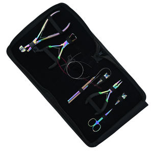 Kit d'outils professionnels pour extensions de cheveux arc-en-ciel avec pince à micro-anneaux, pince à ouvrir les perles et crochet à enfileur de fils, ciseaux - Product Image 1