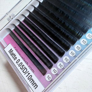 ถาดขนตาปลอมแบบคลาสสิค Private Label J B C D M L Curl สีดำด้าน กำมะหยี่ ขนมิงค์เทียม นุ่มเหมือนแคชเมียร์ สำหรับต่อขนตาแบบเส้นต่อเส้น - Product Image 4