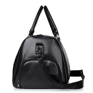 Sac de voyage pour homme, sac de sport, sac fourre-tout, sac de voyage en cuir imperméable avec séparation sec/humide - Product Image 3