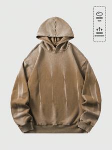 Sweat-shirt à capuche oversize pour homme, style streetwear décontracté, vêtements de sport, tissu épais de qualité supérieure, style moderne pour l'hiver. - Product Image 6