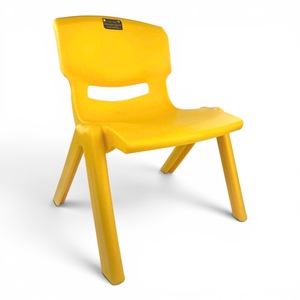 Chaise d'école en plastique colorée, légère et durable pour enfants, empilable facilement, pieds en caoutchouc silencieux, siège pour salle de jeux ou cuisine pour enfants - Product Image 2