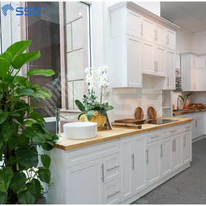 Gabinetes de Cocina Modulares de Madera Sólida Fabricados en Vietnam, Estructura de Madera Contrachapada, Diseño Moderno y Ecológico, Pintados en Blanco - Product Image 6