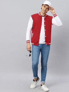 Chaqueta Universitaria Unisex con Botones Personalizados, Diseño Letterman de Última Moda, Ligera, Cálida y Cómoda, Ropa Casual para el Día a Día - Product Image 5